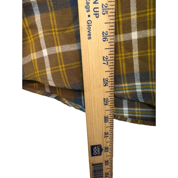 Marmot Mens Marmot Plaid Button-Up Shirt Medium Yellow Brown - Picture 6 of 14